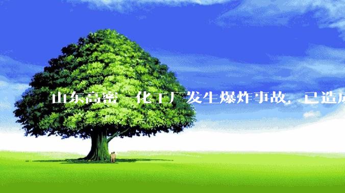 山东高密一化工厂发生爆炸事故，已造成 5 人死亡 6 人失联 ，目前情况如何？可能是什么原因导致爆炸？